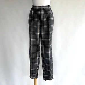 Gucci Plaid Tapered Wool Trousers - sz 44